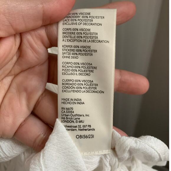 Free People Ivory Marissa Mini Dress - Small - Picture 7 of 9